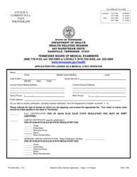 Form PH3549 Application for License as a Medical X-Ray Operator - Tennessee, Page 3