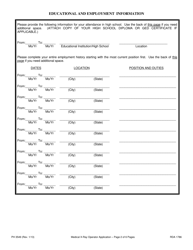 Form PH3549 Application for License as a Medical X-Ray Operator - Tennessee, Page 4