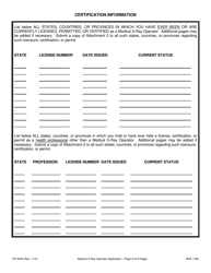 Form PH3549 Application for License as a Medical X-Ray Operator - Tennessee, Page 5