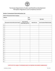 Form LB-3298 Application for Amusement Device Operating Permit - Tennessee, Page 3