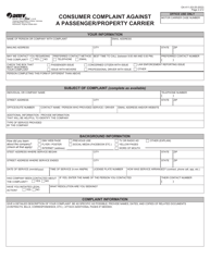 Form OA411 Consumer Complaint Against a Passenger/Property Carrier - Virginia, Page 2