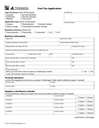 Form FT-441-750 Fuel Tax Application - Washington, Page 2