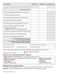 Form FT-441-867 Supplier Tax Return - Washington, Page 2