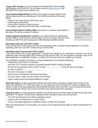 Form TD-420-012 Dot Number Determination/ Disclosure - Washington, Page 2