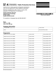 Document preview: Form BPD-600-008 Public Protection Services - Washington