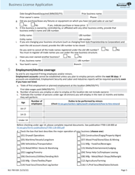 Form BLS700 028 Business License Application - Washington, Page 5