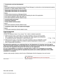 Form RE-623-125 Real Estate Instructor Approval Application - Washington, Page 4