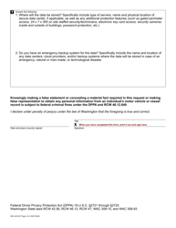 Form DSC-425-007 Vehicle and Vessel Bulk Data Contract Application - Washington, Page 3