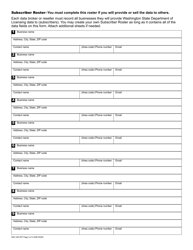 Form DSC-425-007 Vehicle and Vessel Bulk Data Contract Application - Washington, Page 4