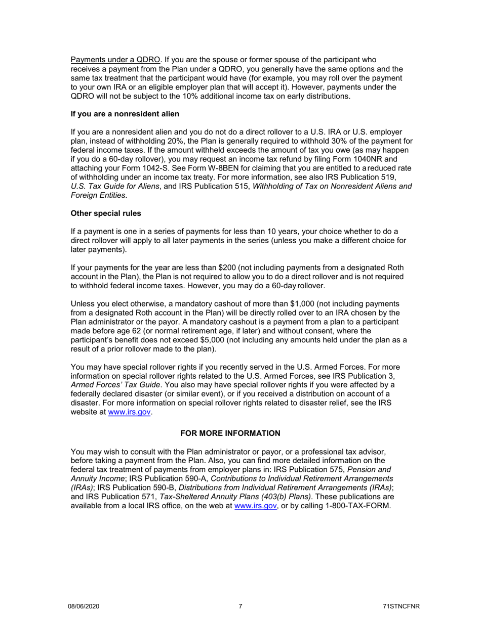 Form DRS-RK MS500 Plan 3 Withdrawal - Washington, Page 10