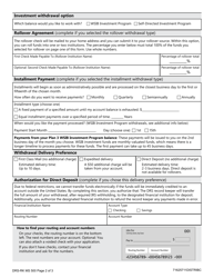 Form DRS-RK MS500 Plan 3 Withdrawal - Washington, Page 2
