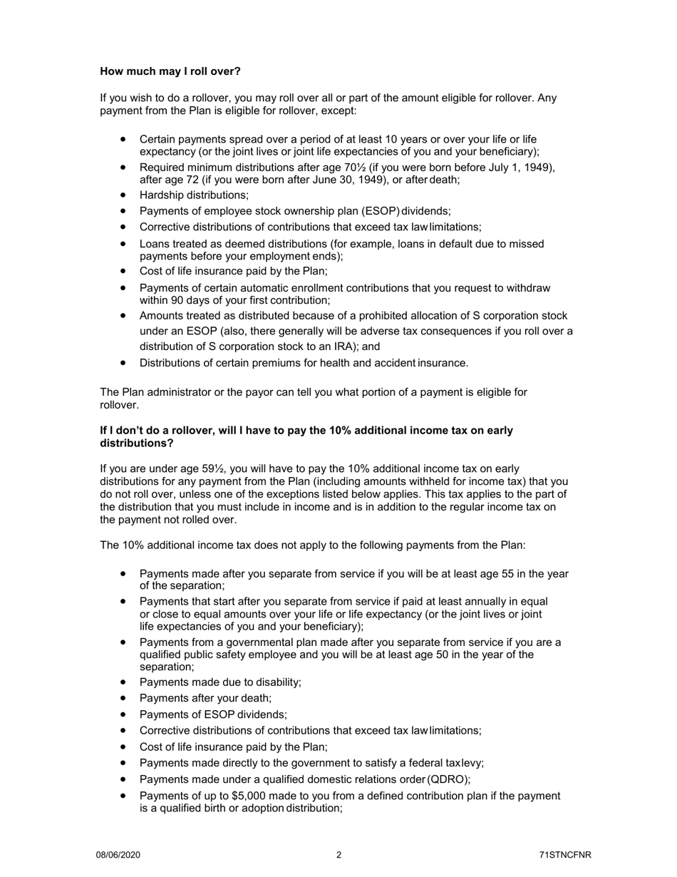 Form DRS-RK MS500 Plan 3 Withdrawal - Washington, Page 5