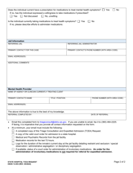 DSHS Form 13-935 State Hospital Triage Consultation and Expedited Admission (Tcea) Request - Washington, Page 2