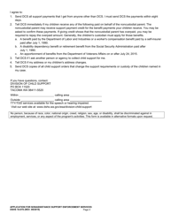 DSHS Form 18-078 Application for Nonassistance Support Enforcement Services - Washington, Page 4