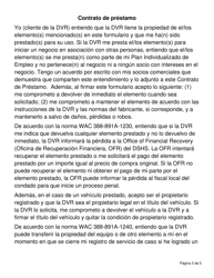 DSHS Formulario 19-074 Contrato De Prestamo De Herramientas, Equipos, Inventario Y Suministros Iniciales, Y Dispositivos - Washington (Spanish), Page 3