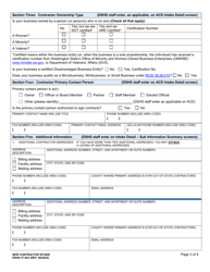 DSHS Form 27-043 New Contractor Intake - Washington, Page 3
