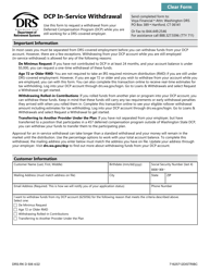 Document preview: Form DRS-RK D506 Dcp In-Service Withdrawal - Washington