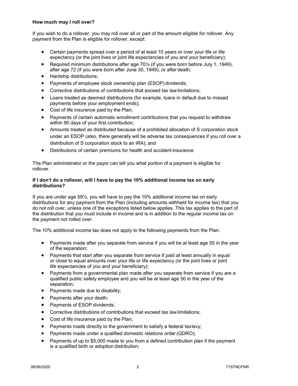 Form DRS-RK D506 Dcp In-Service Withdrawal - Washington, Page 5