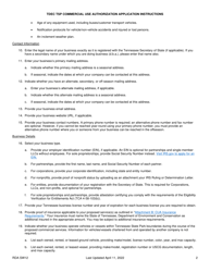 Instructions for Commercial Use Authorization Application - Tennessee, Page 2