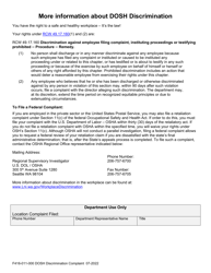 Form F416-011-000 Dosh Discrimination Complaint - Washington, Page 3