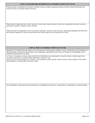 Form FF-207-FY-21-115 Investment Justification - Nonprofit Security Grant Program, Page 3