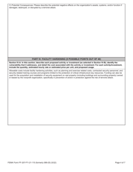 Form FF-207-FY-21-115 Investment Justification - Nonprofit Security Grant Program, Page 4