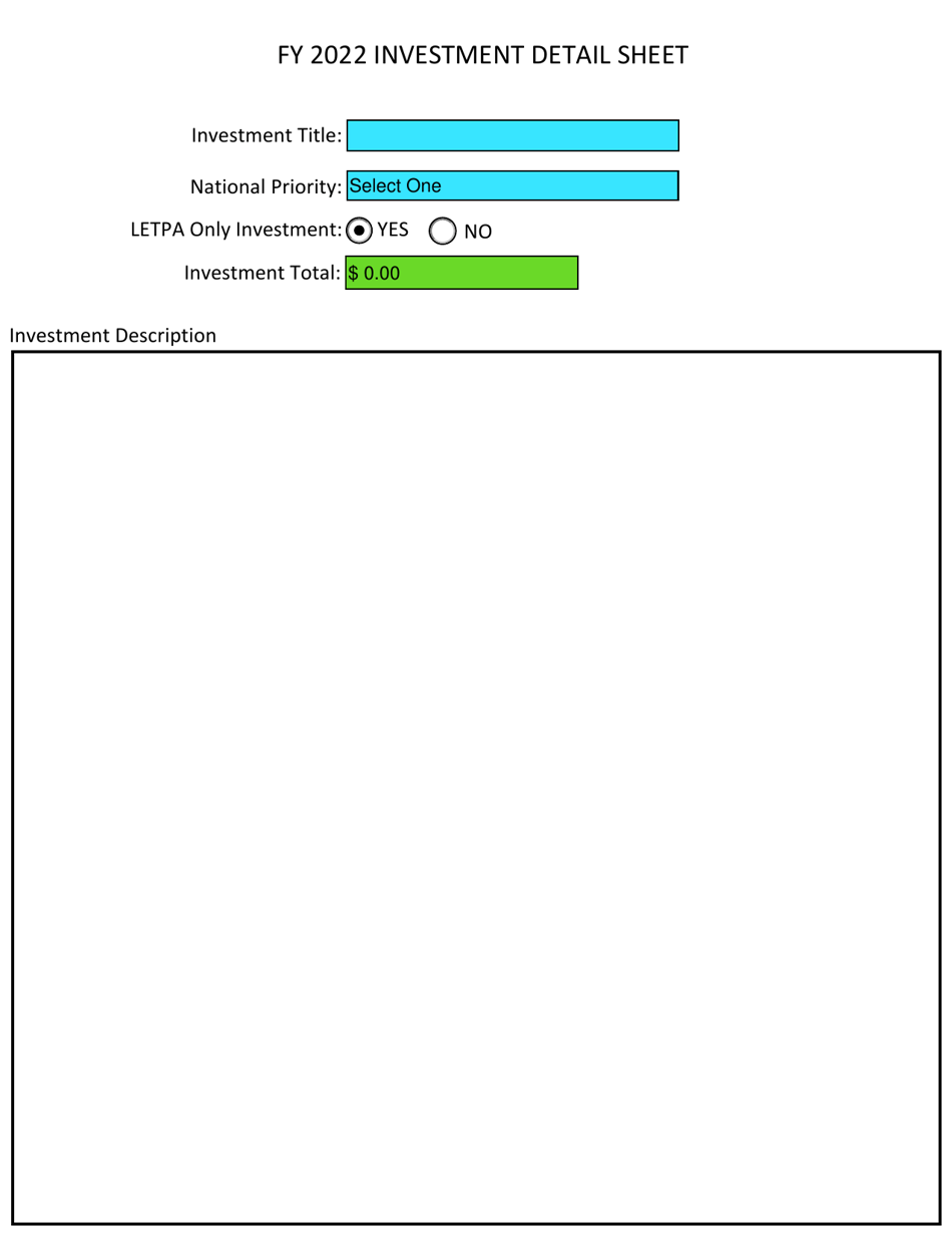District Investment Application - Homeland Security Grant Program - Tennessee, Page 4