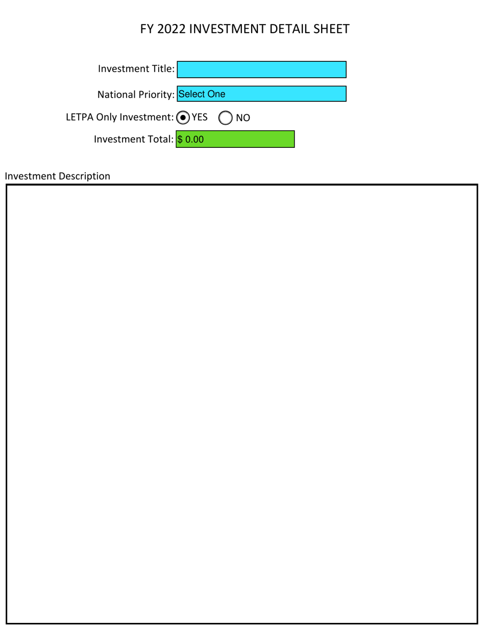 District Investment Application - Homeland Security Grant Program - Tennessee, Page 9