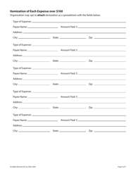 Form SS-6066 Annual Event Financial Accounting Report for Events More Than $5,000 - Tennessee, Page 4