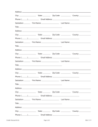 Form SS-6801 Renewal Application for Licensed Fantasy Sports Operators - Tennessee, Page 2