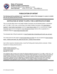 Form HF51 Letter of Intent/Publication of Intent - Tennessee, Page 4