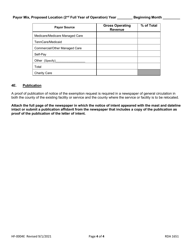 Form RDA1651 Certificate of Need Relocation Exemption Request - Tennessee, Page 4