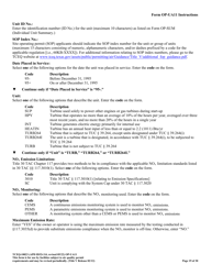 Form OP-UA11 (TCEQ-10023) Stationary Turbine Attributes - Texas, Page 19
