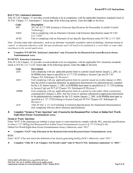 Form OP-UA11 (TCEQ-10023) Stationary Turbine Attributes - Texas, Page 9