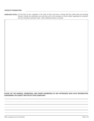 Complaint Form - Texas, Page 4