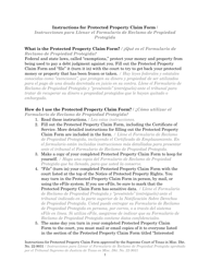 Protected Property Claim Form - Texas (English/Spanish), Page 23