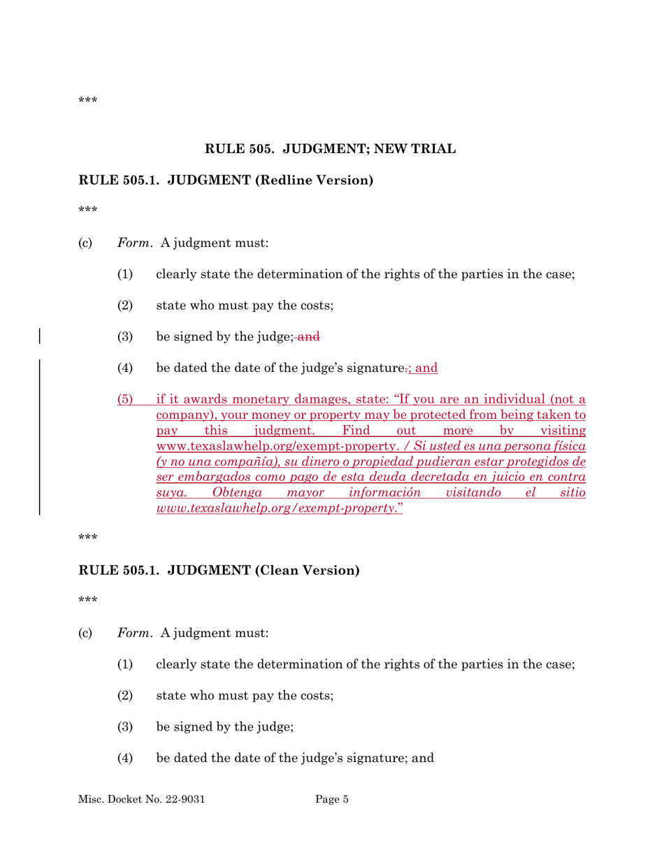 Protected Property Claim Form - Texas (English / Spanish), Page 5