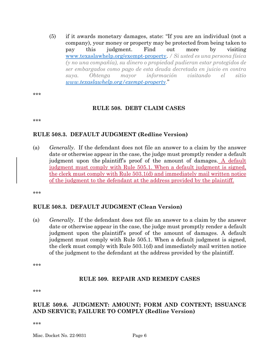 Protected Property Claim Form - Texas (English / Spanish), Page 6