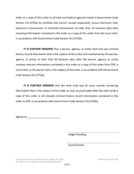 Order of Nondisclosure - Texas, Page 3
