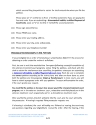 Instructions for Model Petition for Order of Nondisclosure Under Section 411.0727 - Texas, Page 4
