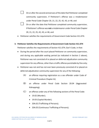 Petition for Order of Nondisclosure Under Section 411.073 - Texas, Page 3