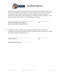 Application for Approval to Provide Sex Offense Polygraph Services - Utah, Page 4