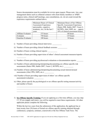 Application for Approval to Provide Sex Offense Outpatient Services - Utah, Page 4