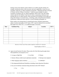 Application for Approval to Provide Sex Offense Outpatient Services - Utah, Page 5