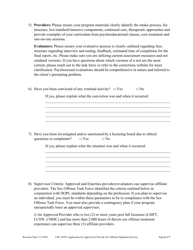 Application for Approval to Provide Sex Offense Outpatient Services - Utah, Page 6