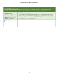 Community Water System Risk and Resilience Assessment, Page 12