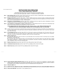 Form 40-141 Civil Fees Quarterly Report - Texas, Page 2