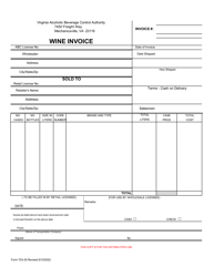 Form 703-35 Wine Invoice - Virginia, Page 3