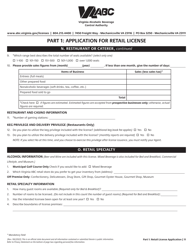 Retail License Application - Virginia, Page 11
