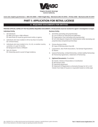 Retail License Application - Virginia, Page 16